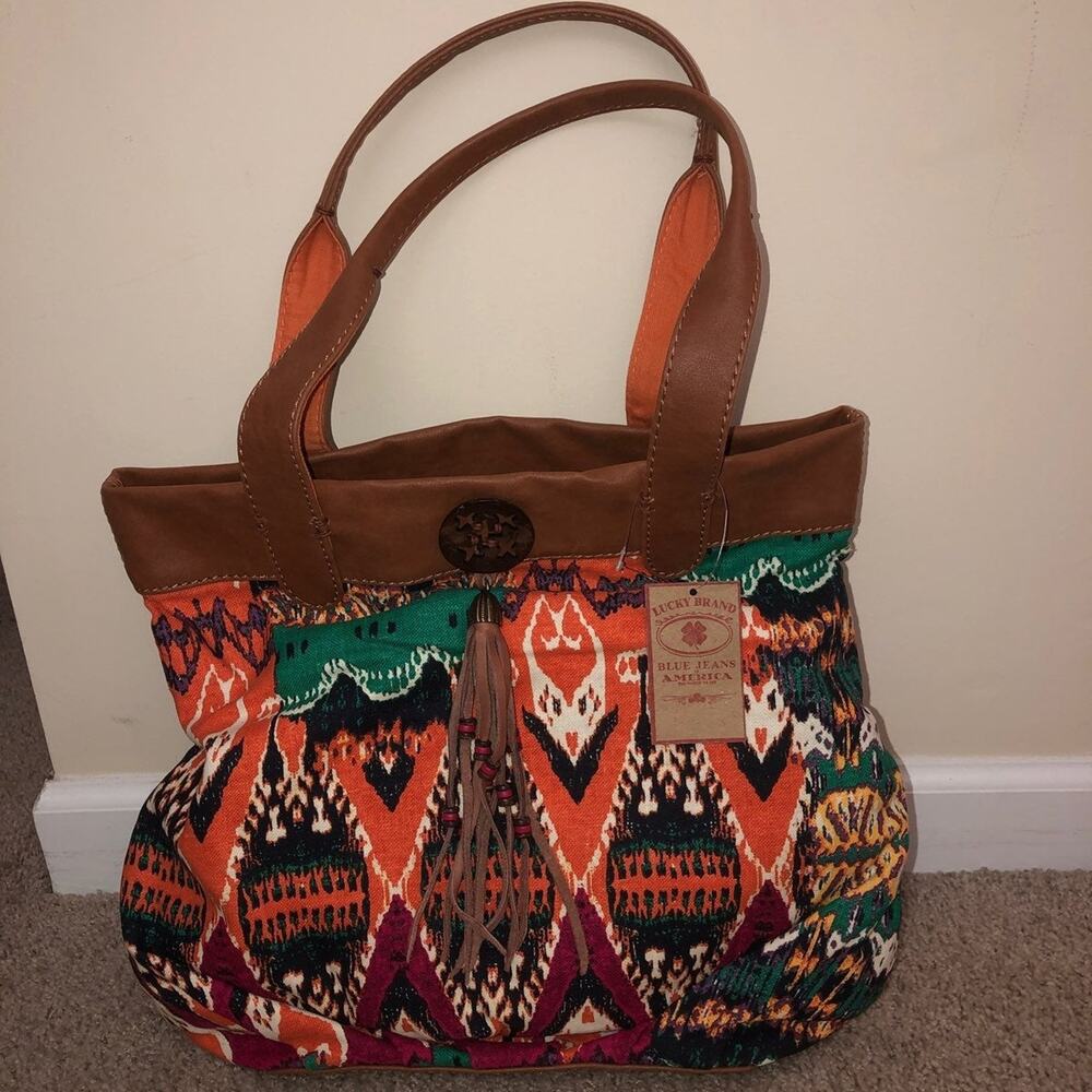 New Lucky Brand Jeans Trippin Out Tote